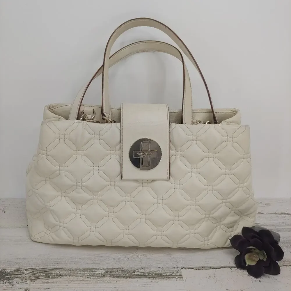Kate Spade Ivory Leather Astor Court Elena